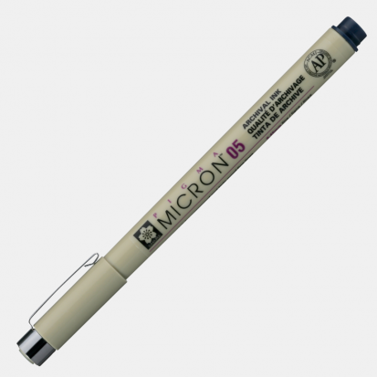 Ручка капиллярная "Pigma Micron" 0.45мм, Иссиня черный